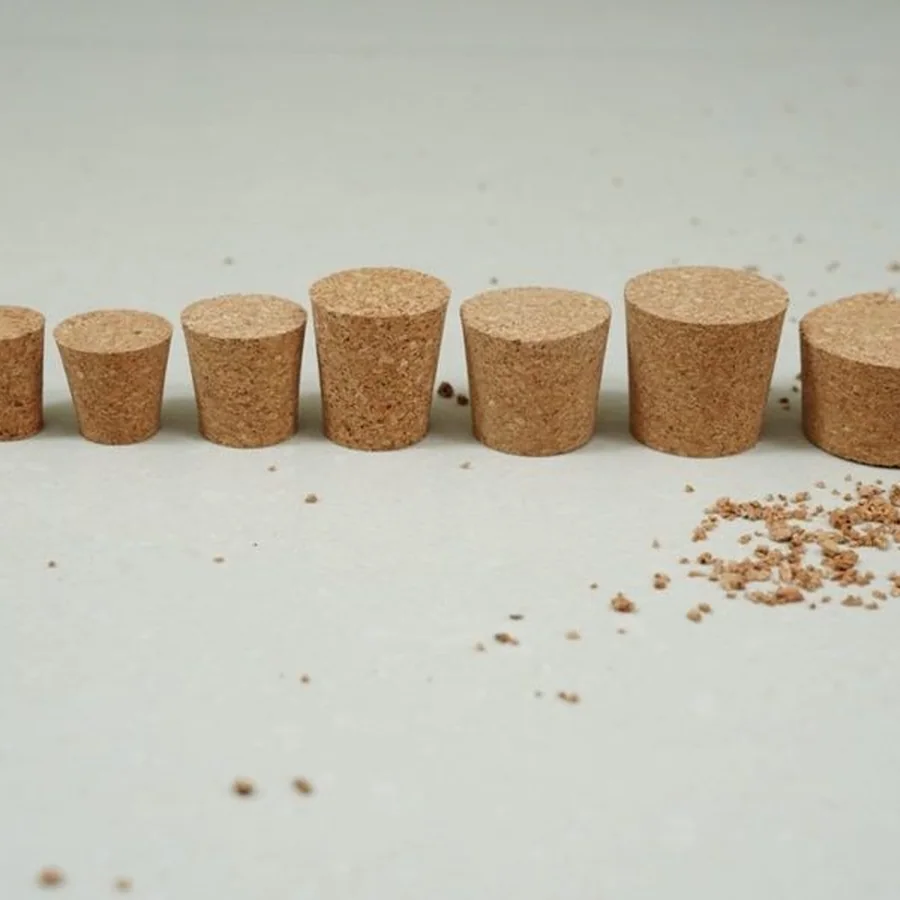 Cork Tapered Stopper: natural cork tapered & bottle for bottles and jars