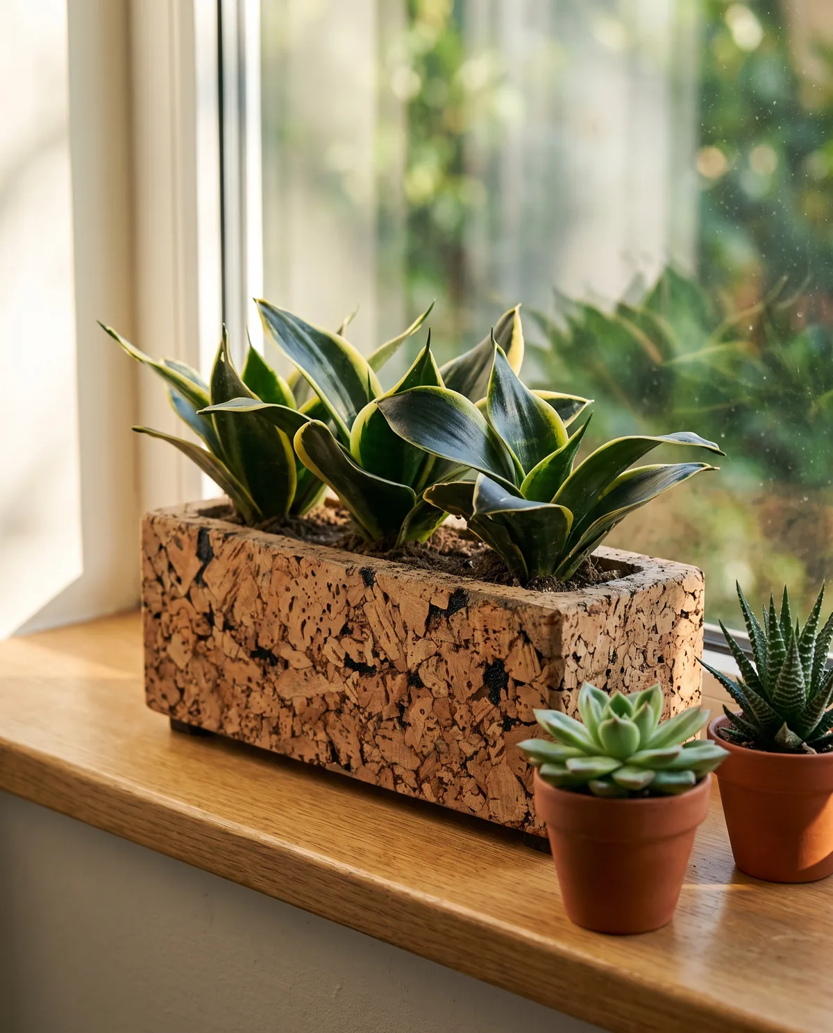 Triplanter — cork planters in use
