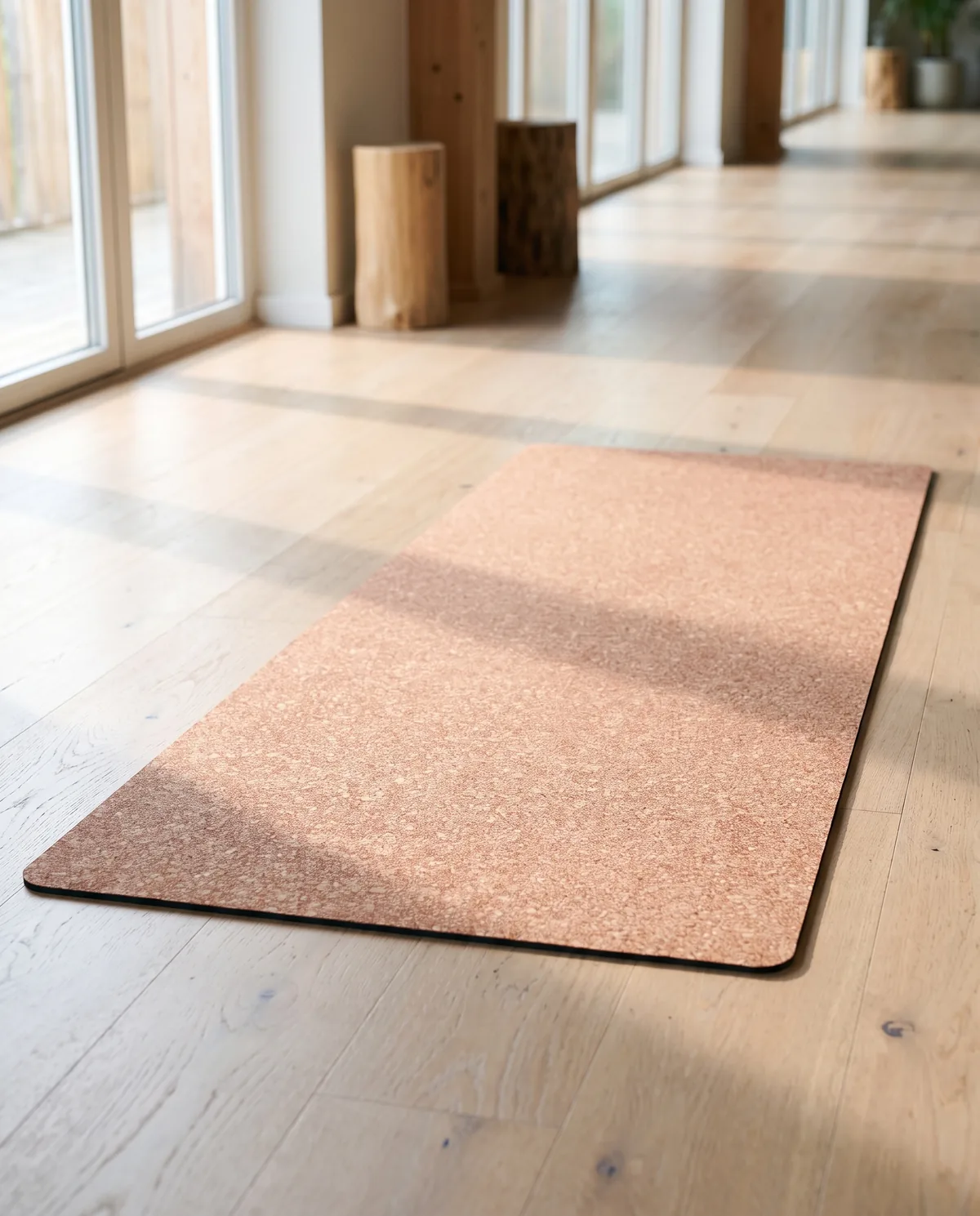 Cortex Yoga Mat — cork yoga mats in use
