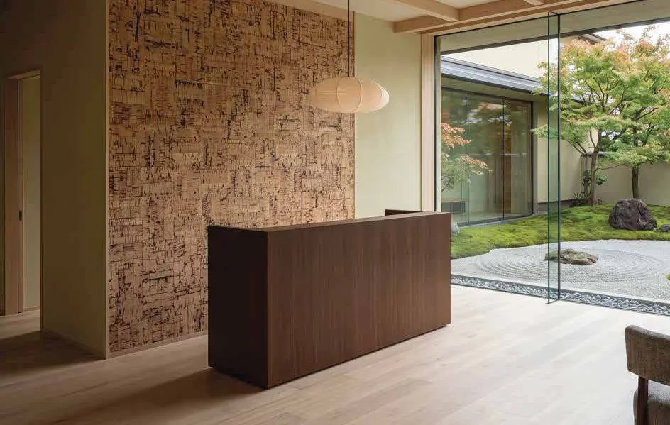 Gallery Calm cork wall panel in an interior