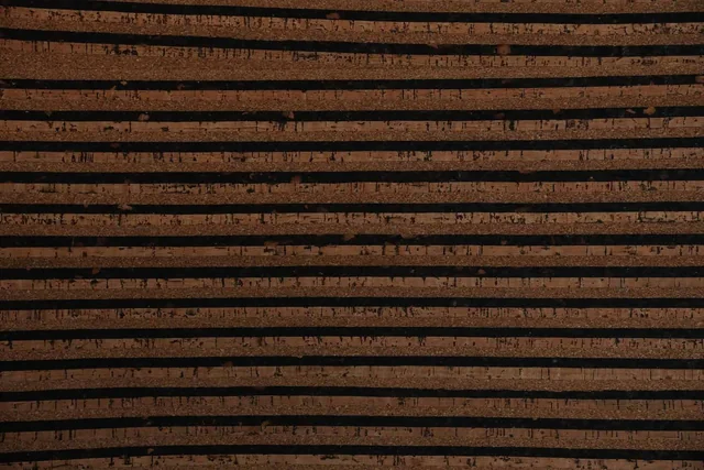 Charred Cedar cork wall panel swatch