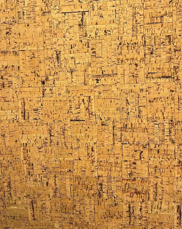 Champagne Cork cork wall panel swatch